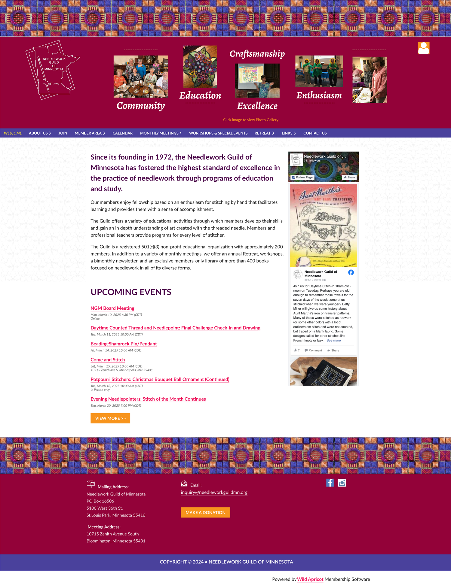 The old Needlework Guild site